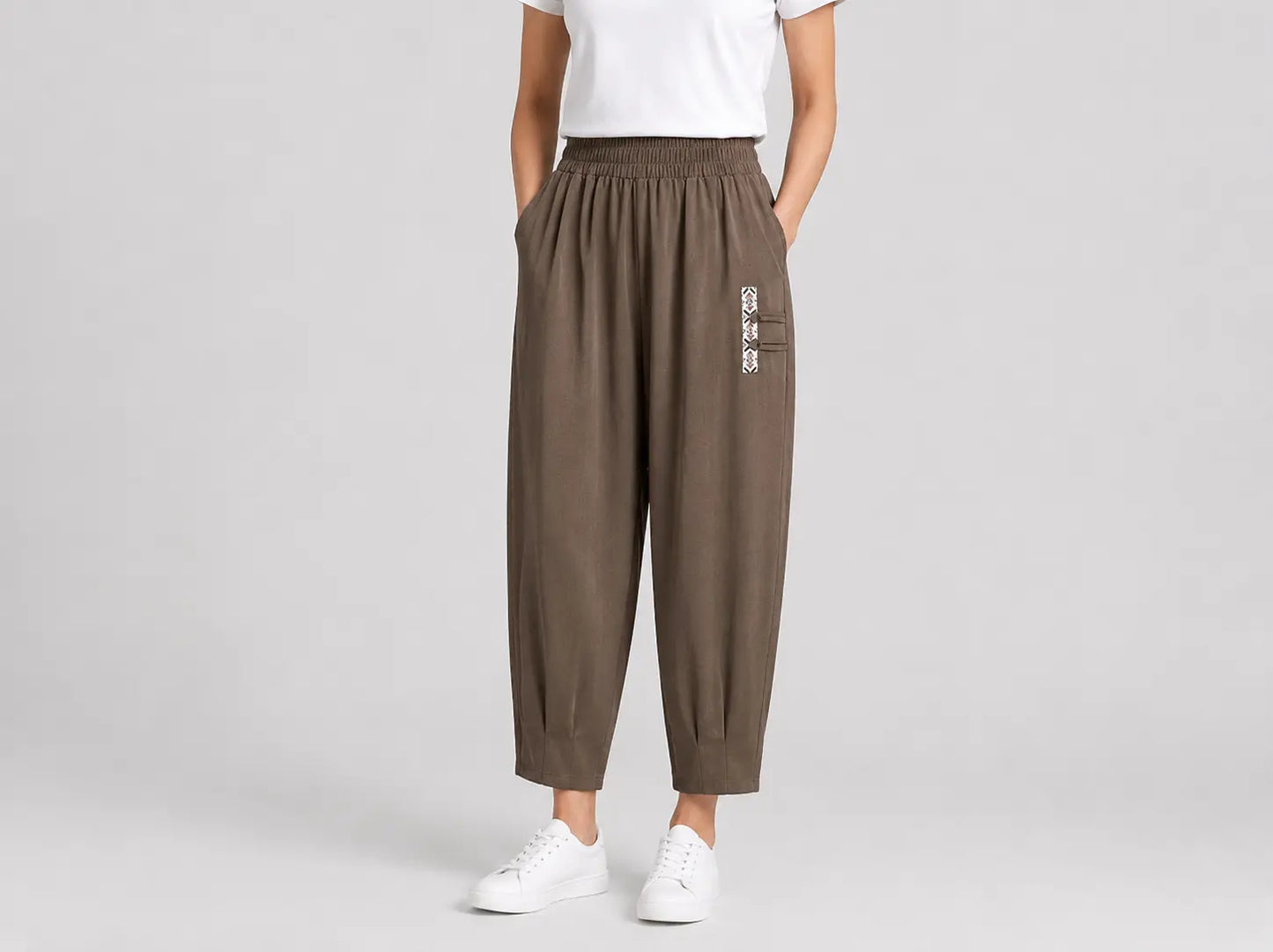 🔥✨【M–4XL】👖 Ľahké a priedušné dámske letné nohavice - zmes bavlny a ľanu