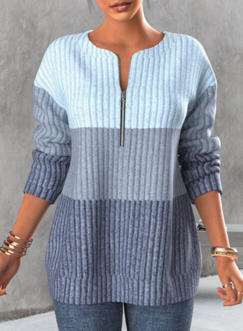 🔥🔥💟【SLEVA 45 %】Nové zimní svetry, barevně sladěný design, teplé a módní