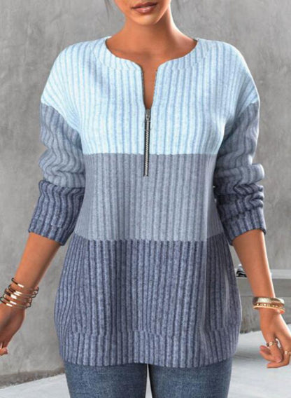 🔥🔥💟【SLEVA 45 %】Nové zimní svetry, barevně sladěný design, teplé a módní