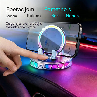 📱 RGB auto-nosač s automatskim stezanjem i bežičnim punjenjem od 15 W