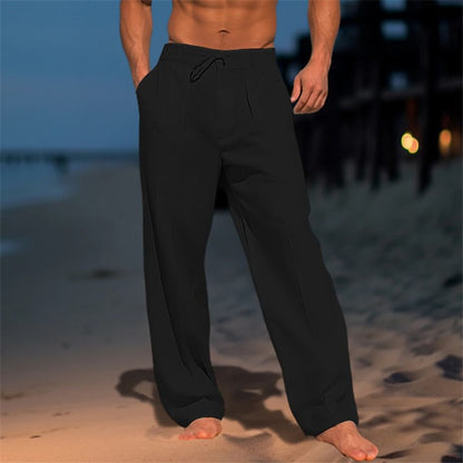 🏖️👖【Rabat letni – 50% 🔥】【S–3XL】😍 Męskie lniane spodnie casualowe w dużych rozmiarach, wygodne i przewiewne, idealne na co dzień i na wakacje
