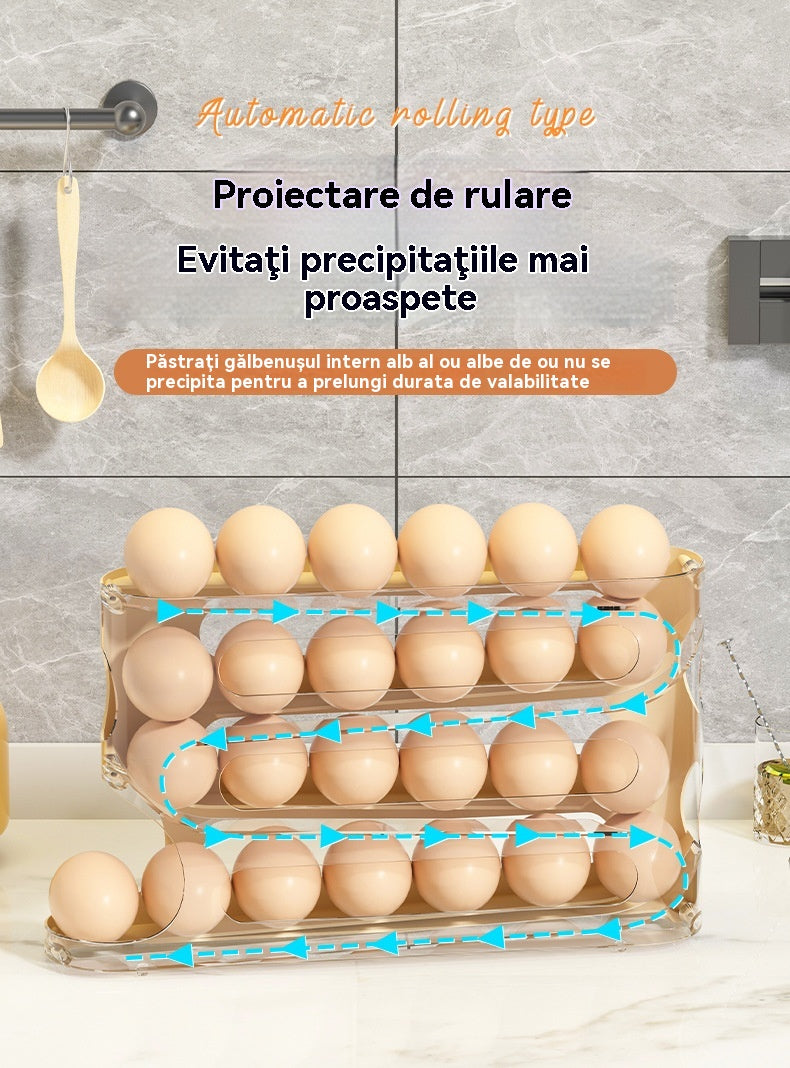 💥🥚🥚Bezpieczne dla żywności, wielowarstwowe, chowane pudełko do przechowywania jajek