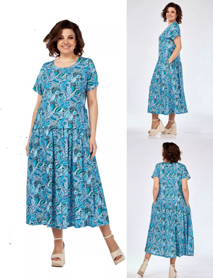 🔥🥰【50% zniżki】【Rozmiary S-5XL】Nowa elegancka sukienka z wysokiej jakości szyfonu — lekka, gładka i przyjazna dla skóry tkanina