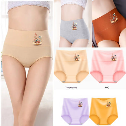 💖Plačilo ob dostavi✨【Paket 6 kosov】Visokokakovostne hlače iz čistega bombaža z visokim pasom, ki dvigujejo boke✨️ (40–100 kg)