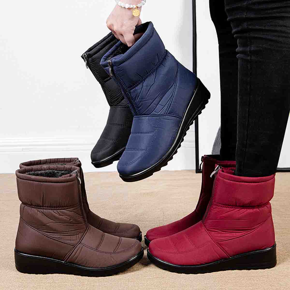 Dámské teplé sněhule do zimních podmínek 2025, nazouvací, nepromokavé, chladuvzdorné [velikosti 35-44]