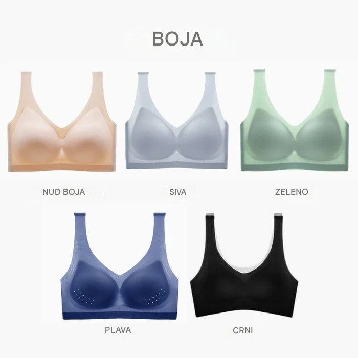 ✨🌷【5 sztuk】【40-120 kg】Wygodny, oddychający, bezfiszbinowy, bezszwowy biustonosz