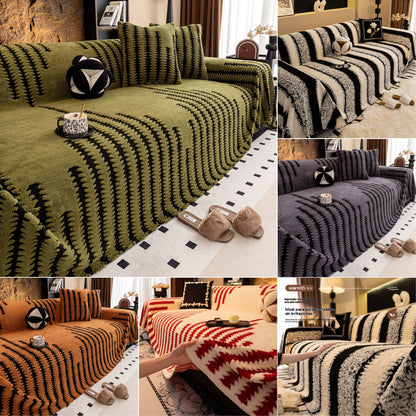 🍂2025 Nova jesensko/zimska zadebljana lagana luksuzna plišana navlaka za sofu, tkaninski jastuk za sofu🍂【180*150cm】