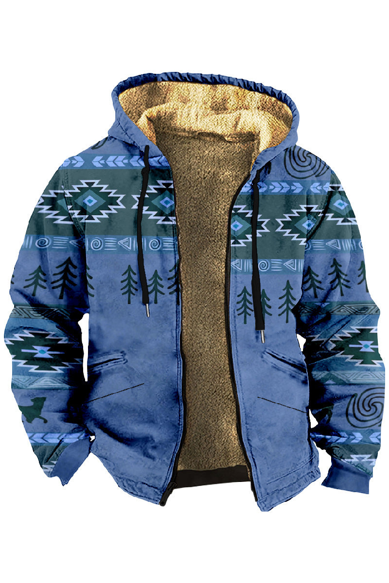 ✨👔【Plačilo ob dostavi】【S-4XL】Jesensko/zimska moška debela žametna jakna s toplo volneno kapo