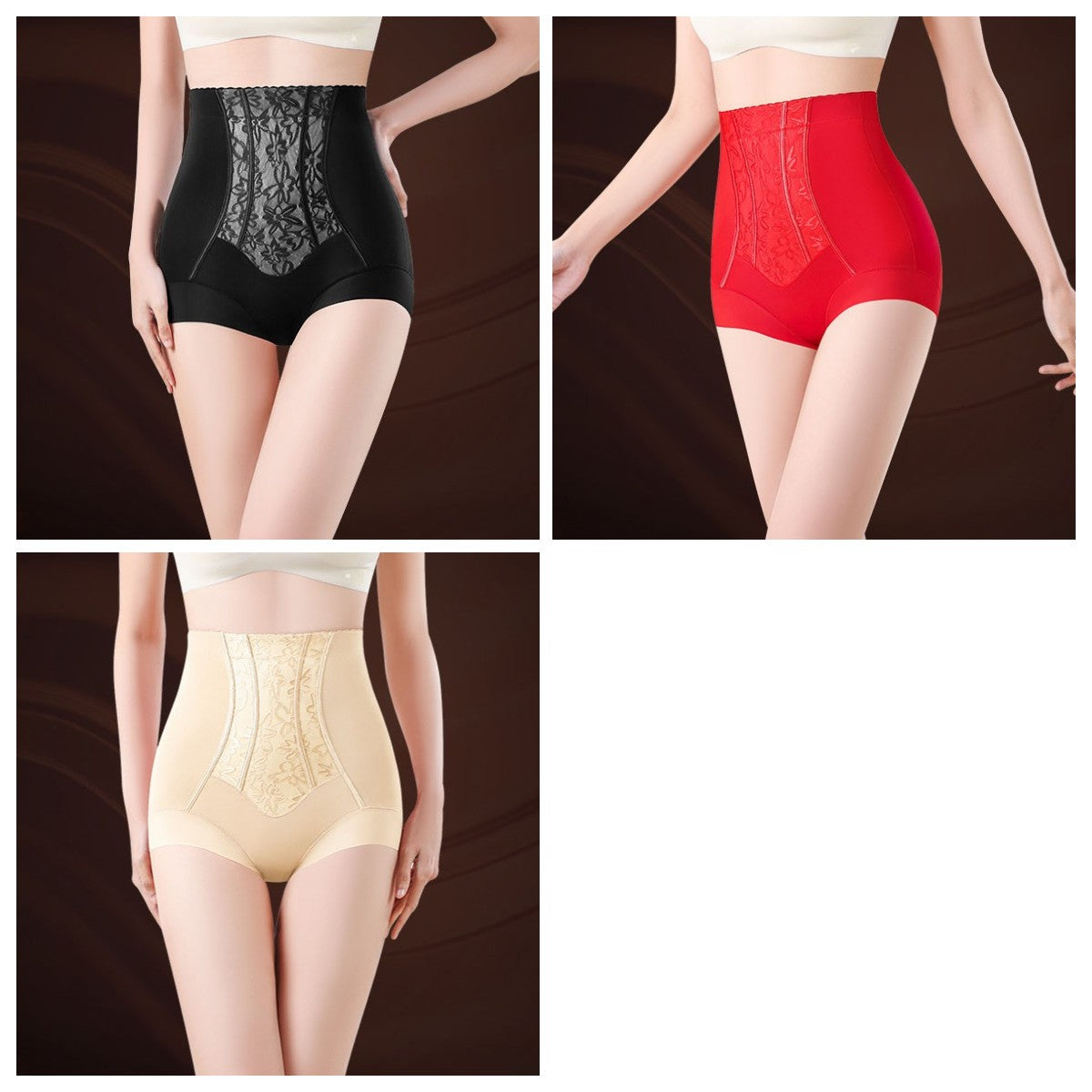 🌸  Wygodne antybakteryjne majtki napinające brzuch z wysokim stanem 🩲💖