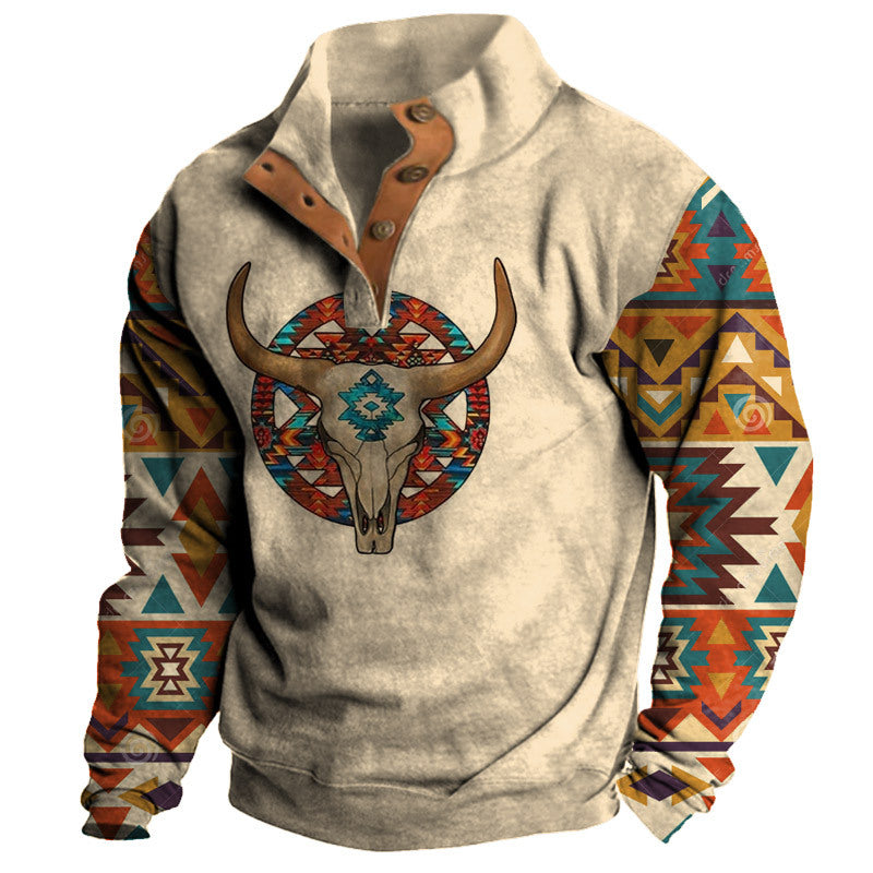 【S-3XL】 2023 New Fashion Męska bluza z długim rękawem i nadrukiem 3D-3815241