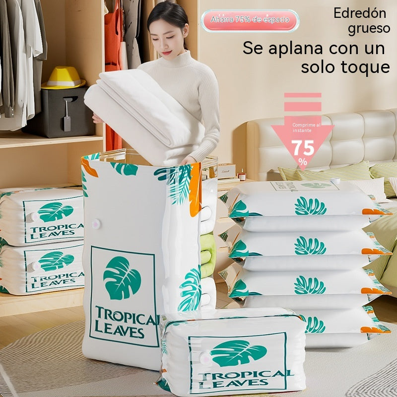 🧳【5 artículos por 26 euros】💨 Bolsa de almacenamiento al vacío grande y compresible: no requiere bomba, es a prueba de fugas e ideal para ahorrar espacio en maletas y en casa ✈️