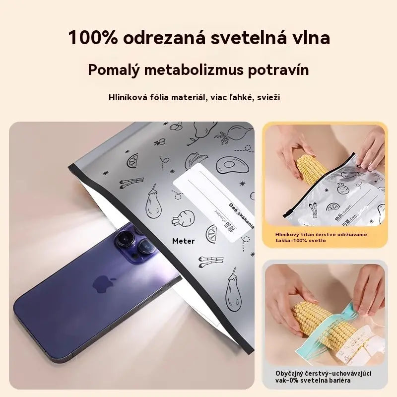 🔥✨【Balenie 60 kusov】Samouzatváracie vrecká z potravinárskej hliníkovej fólie - zahustené a uzavreté