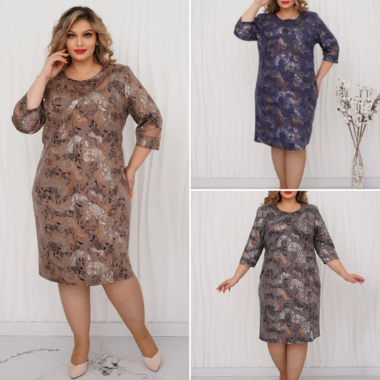 🎉👗【S-5XL】2025 Nowa moda Elegancka sukienka w dużych rozmiarach Suknia wieczorowa