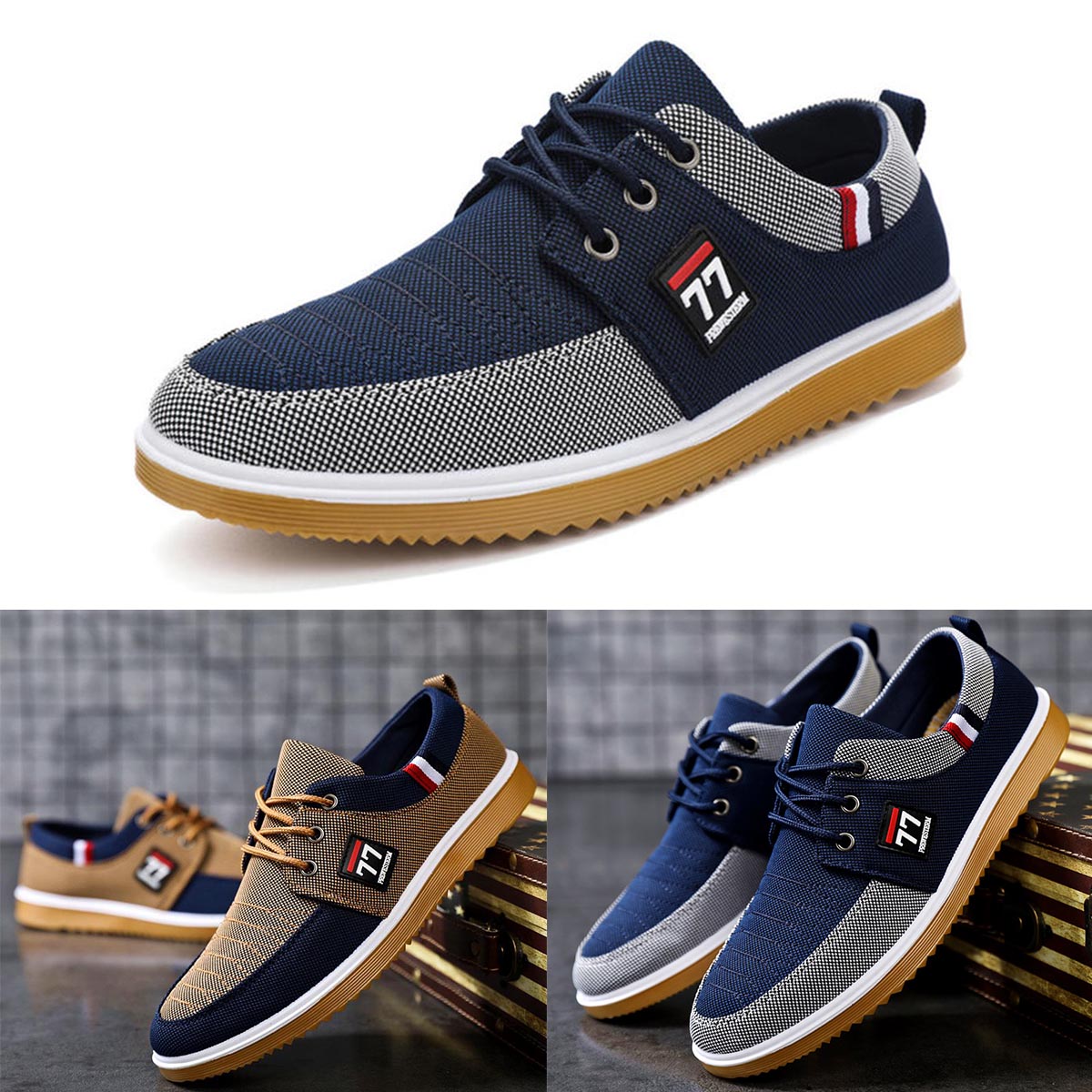 🔥Nowa gorąca wyprzedaż🔥【39-44】🎉🌈 2025 letnie nowe męskie swobodne oddychające płócienne buty