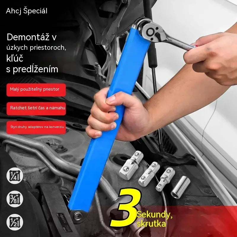 🔥🔧【5-dielna sada】Multifunkčný výsuvný nastaviteľný kľúč – obojsmerný dizajn, bez námahy a jednoduché použitie
