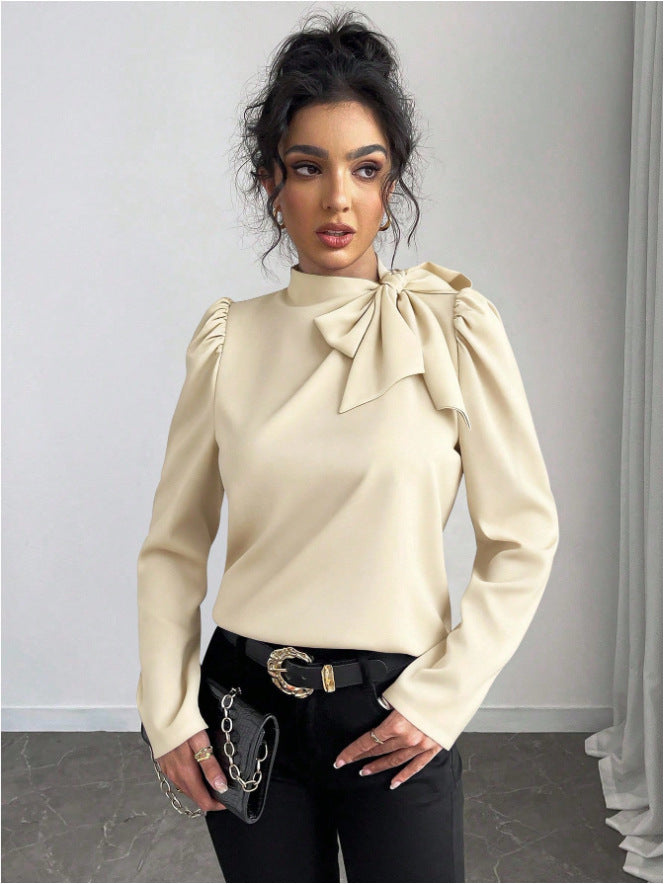 ✨🌷【Nowość 2026🔥】【S-XL】Modna i elegancka damska koszula z długim rękawem i muszką