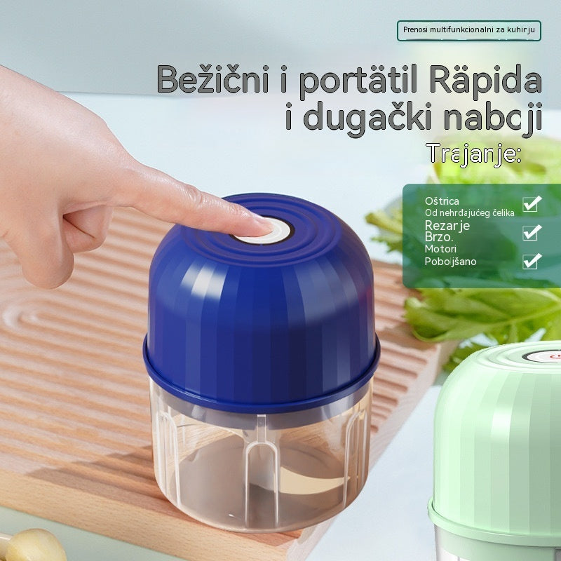 💥Zadnji dan, 50% popusta! ⏰Prodano preko 50 000 jedinica! 🧄Električni sjeckalica za češnjak, mini prijenosni sjeckalica za povrće