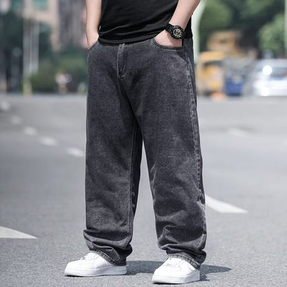 👖50% de descuento🔥【45-150 kg】Jeans de talla grande para hombre, corte ancho, elásticos y cómodos. ✅️Pago contra entrega