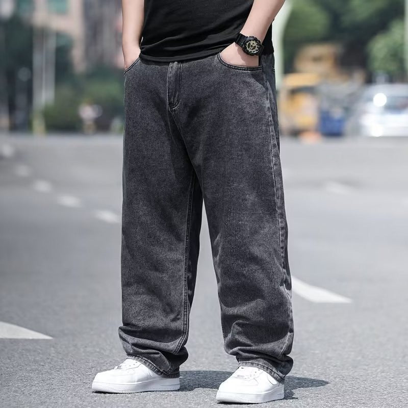 👖50% de descuento🔥【45-150 kg】Jeans de talla grande para hombre, corte ancho, elásticos y cómodos. ✅️Pago contra entrega