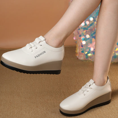 【35-42】🔥Pół ceny, promocja limitowana🔥damskie buty na grubej podeszwie ze skóry naturalnej, nowy modny model 2026 roku