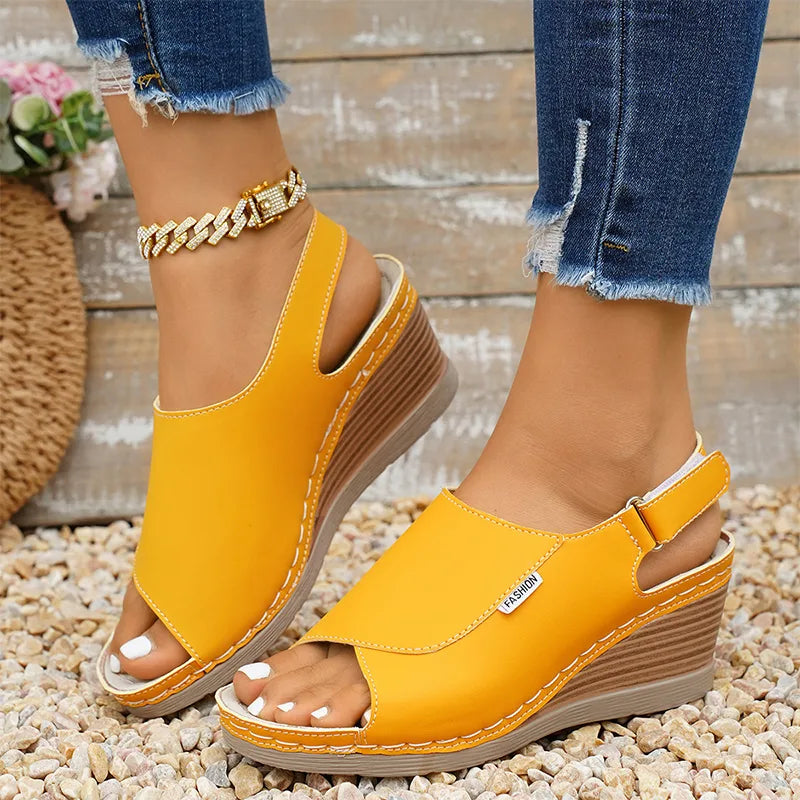 👡Sandalias con cierre de velcro, suela ligera, elegantes y cómodas. ✅️Pago contra entrega