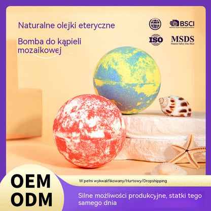 🔥【Super promocja】🔥【12 sztuk 129 zł.】12 kul kąpielowych morskich (60 g), nawilżają i koją skórę