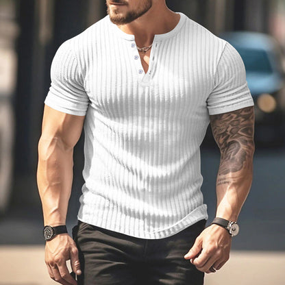 👔50% de descuento🔥 Camiseta de manga corta de punto informal para hombre ✅️Pago contra entrega