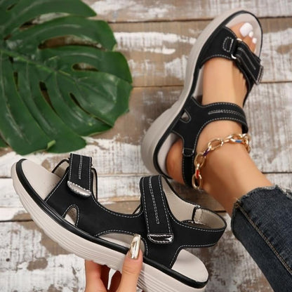 💥💥Oferta por tiempo limitado【36-43】💖 2026 Nuevas sandalias casuales de gran tamaño para mujer Estilo deportivo Sandalias rectas cómodas con boca de pez ✅️Pago contra entrega