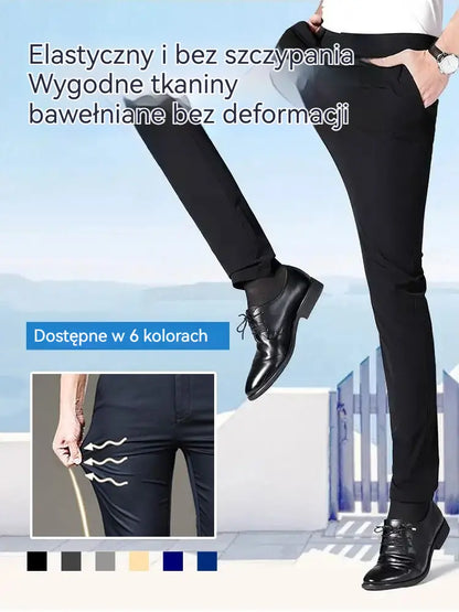 🔥👖【45-100kg】Wysokiej jakości spodnie męskie, super elastyczne, bez dziur, wygodne w noszeniu, bez deformacji!