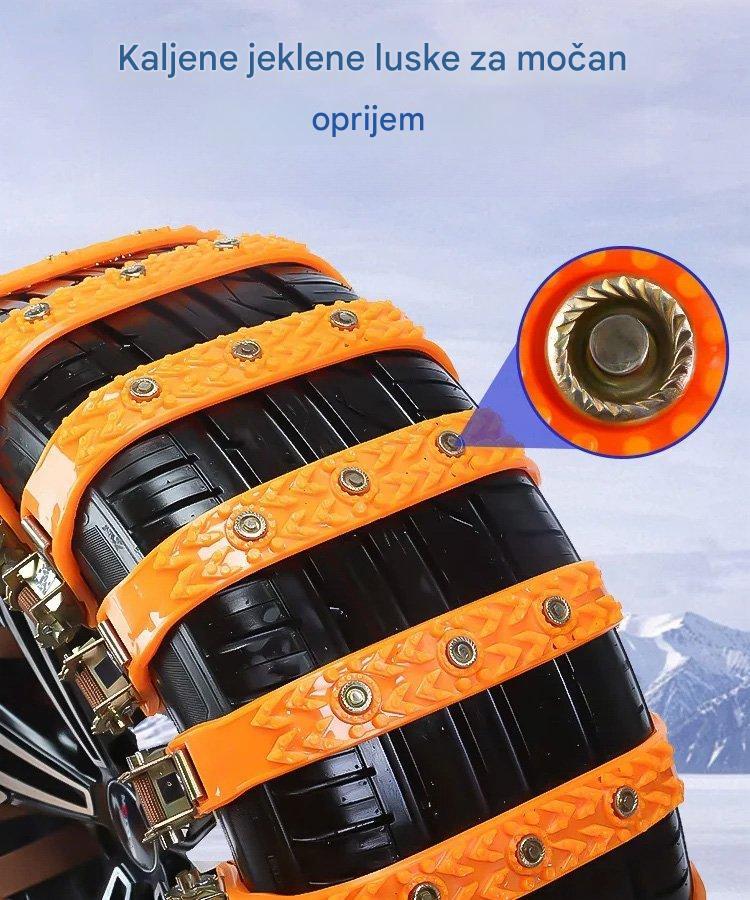 🔥🚗【Paket 2/4/6 kosov, priloženo orodje za namestitev】Snežna protizdrsna veriga za avtomobilske pnevmatike, univerzalna protizdrsna veriga za terenska vozila
