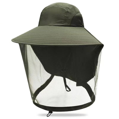 🎁Sombrero de pescador de malla con protección solar, ideal para actividades al aire libre. ✅️Pago contra entrega