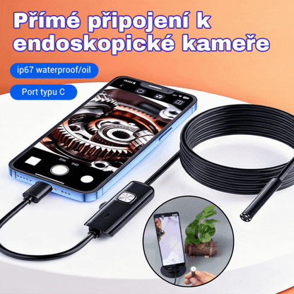 📱 Endoscopio industrial de 7 mm completamente nuevo con conexión directa a la cámara mediante USB tipo C, compatible con varios teléfonos móviles (endoscopio resistente al agua).