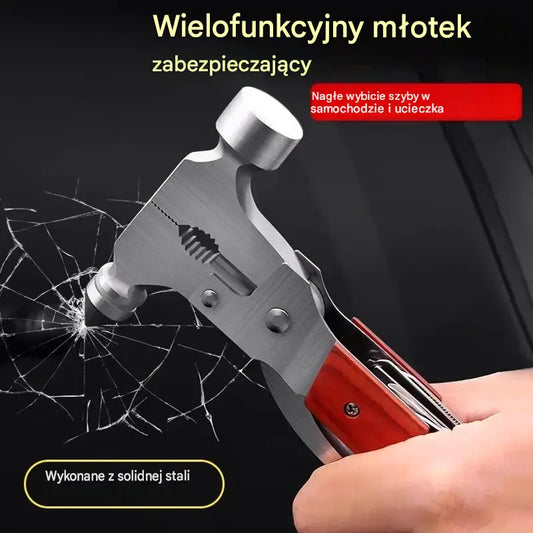 🔥【Tanie, popularne produkty】🔥Wielofunkcyjny młotek bezpieczeństwa, który może wybić szyby samochodowe w nagłych wypadkach