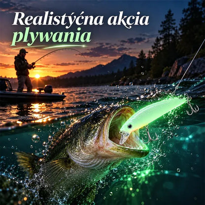 📢📢 51% taniej! ⏰ Świecąca twarda przynęta typu „minnow” (7 cm, 8 g) do nocnego wędkowania