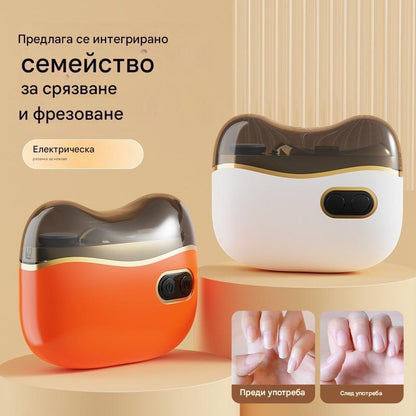 🔥✂️💅Спрете да си щипете кожата! Нов електрически нокторез 2в1 с шлифовка