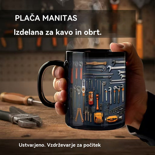 🔥☕【Zadnji dan! Vroča prodaja】Nova keramična skodelica z vzorcem mehanskega zobnika