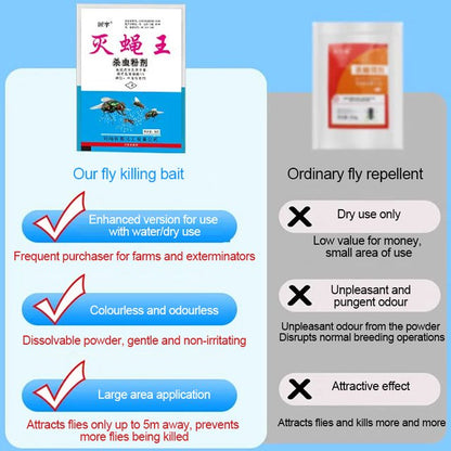🦟Especialmente diseñado para matar mosquitos y moscas en granjas, ¡un paquete mata pulgas/langostas/cucarachas/moscas/mosquitos!