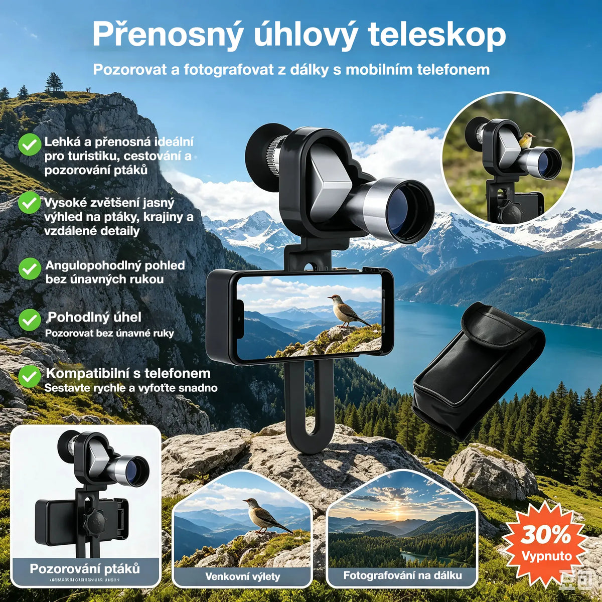 ✨🔭Mobilný ďalekohľad – prenosný nástroj na cestovanie a pozorovanie