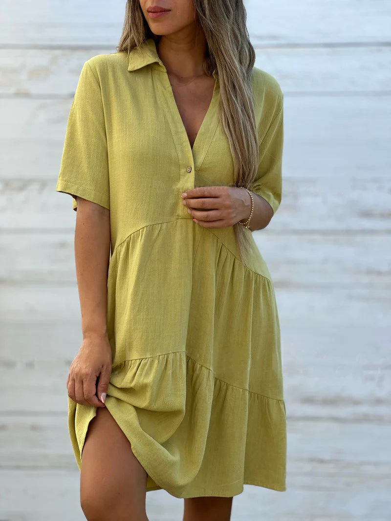 🔥✨【Oferta specjalna ograniczona czasowo】【S-5XL】2025 nowa wysokiej jakości lekka oddychająca sukienka casualowa modna