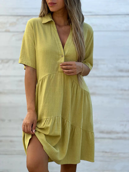 🔥✨【Oferta specjalna ograniczona czasowo】【S-5XL】2025 nowa wysokiej jakości lekka oddychająca sukienka casualowa modna