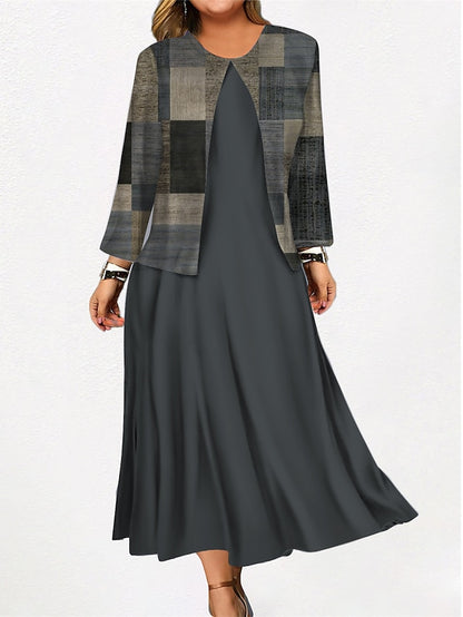 ✨🍁【S-3XL】2025 Nowa sukienka w kwiaty Krótka kurtka Modny garnitur na co