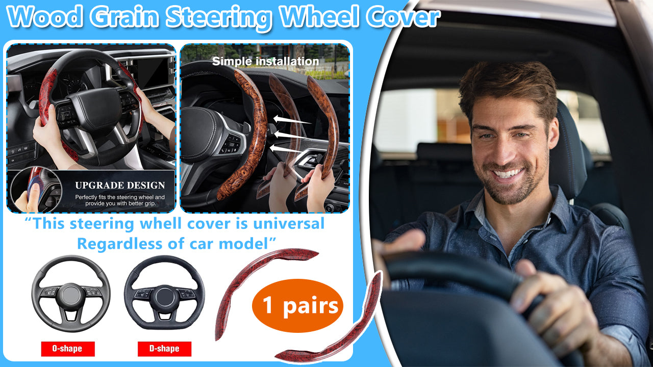 🚗Drewniany pokrowiec na kierownicę