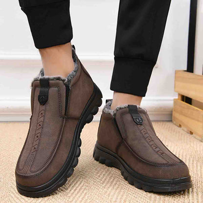 Pánská zimní teplá obuv pro každodenní nošení, kulatá špička, hřejivá a pohodlná.