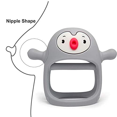 💝【Kupite jedan, dobijte jedan gratis】-39% popusta👼 Silikonska igračka za nicanje grickala za bebe od 0-12 mjeseci, 🍼 Duda za dojenje