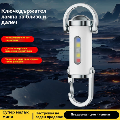 🔦【Купете едно, вземете едно безплатно】🔥Супер изгодна промоция🔥Супер ярък водоустойчив мини фенерче с ключодържател