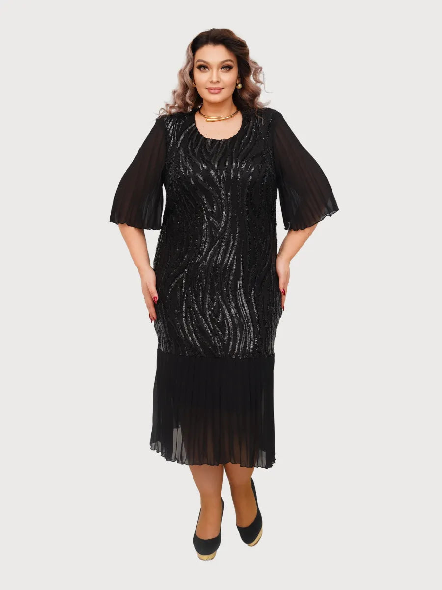 ✨👑【S-5XL】🔥2025 nowa moda wysokiej jakości elegancka retro błyszcząca szlachetna długa spódnica