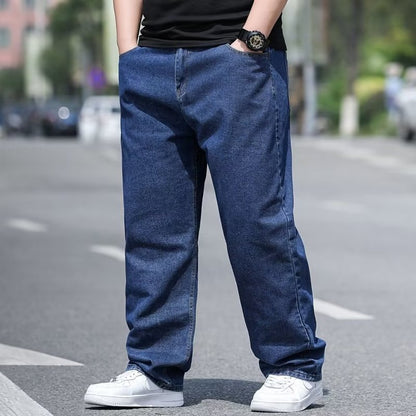 👖50% de descuento🔥【45-150 kg】Jeans de talla grande para hombre, corte ancho, elásticos y cómodos. ✅️Pago contra entrega