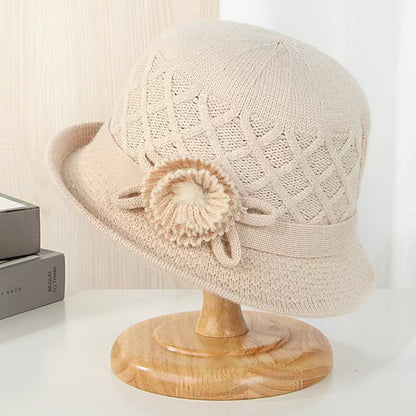 👒💃2025 nowa, jesienno-zimowa, modna, ciepła czapka z wywijanym brzegiem-3907669