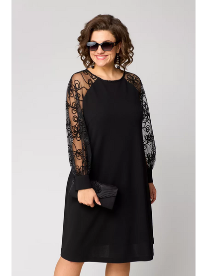 🌈⛄【S-5XL】🍁🍂2025 zimní nová móda vysoce kvalitní elegantní retro krajkové šaty