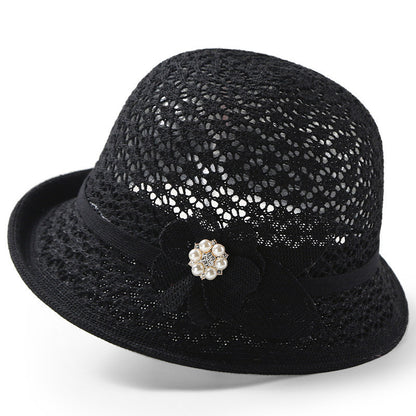 👒Pago contra entrega✅️ Elegante sombrero de sol con diseño trenzado calado, ofrece una fuerte protección contra los rayos solares.